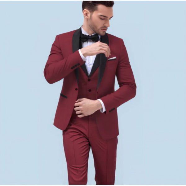 Big Size Men's Suit Set Business Formal Slim Fit  Version Casual Tuxedo Two-Piece Set Groom Wedding Dress - Image 4