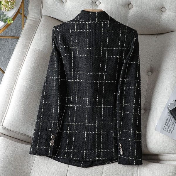 Elegant White Blazer New Design Stylish Suit Top with Alloy Buttons - Image 3