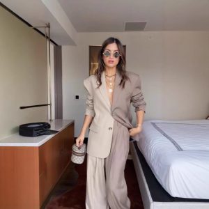 Fashion Dual-color Casual Suit Set