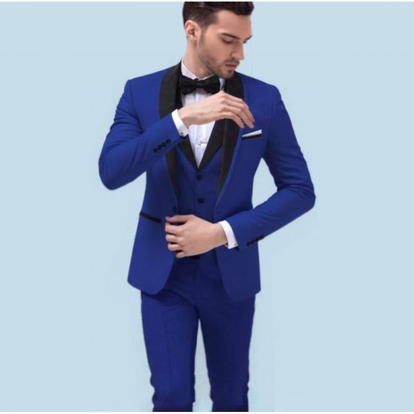 Big Size Men's Suit Set Business Formal Slim Fit  Version Casual Tuxedo Two-Piece Set Groom Wedding Dress - Image 10