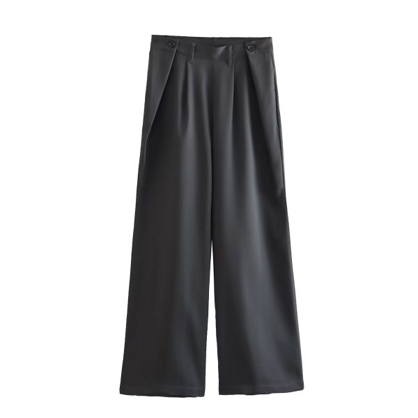 Hollow Out Blazer Top + Suit Pants for Women - Image 8